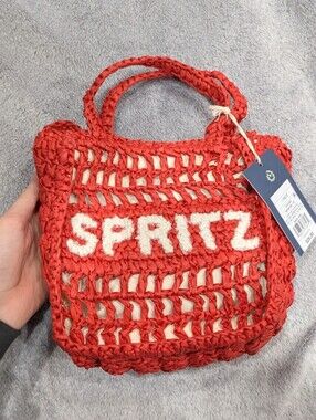 Spritz Red Paper Crochet Tote